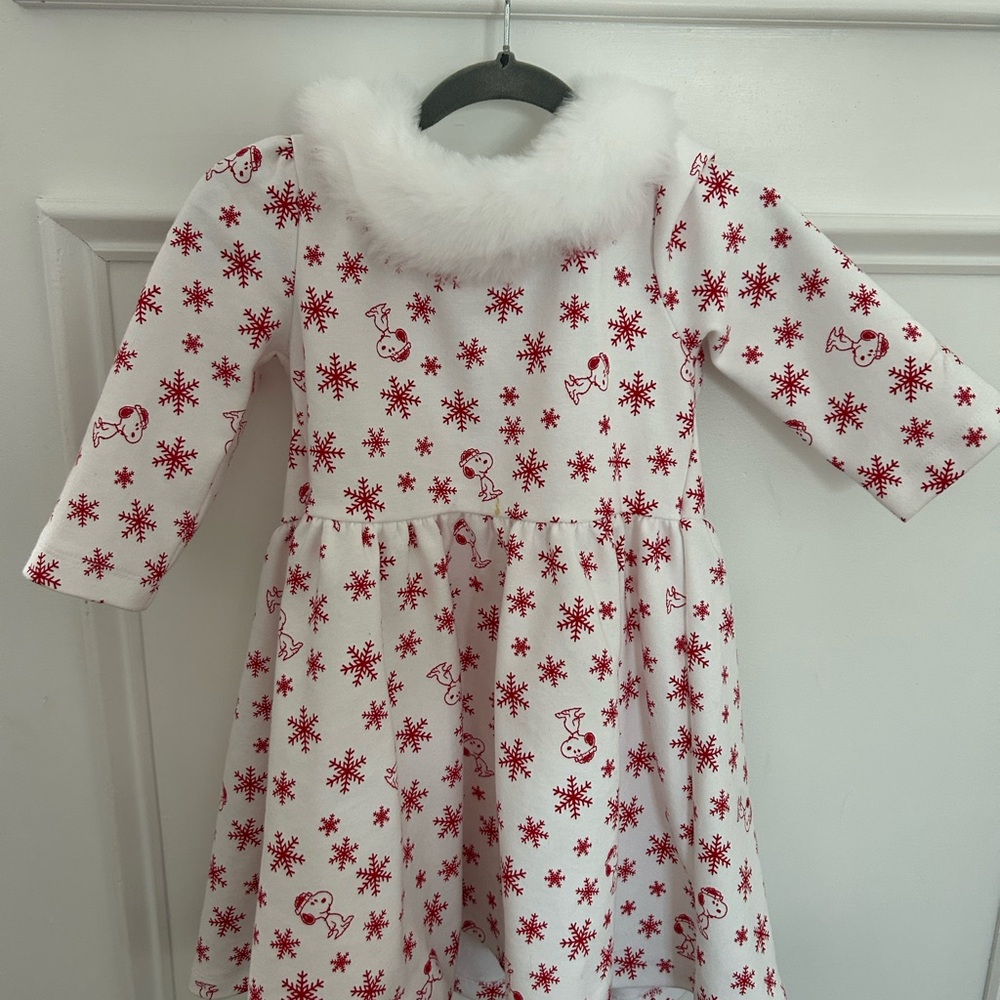 Janie and Jack White Dress with Red Accents